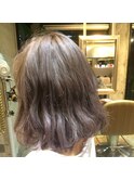 【サロンドミルク原宿】鎖骨ボブ×グレージュ