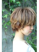 ニュアンスウエーブショート♪マッシュ♪