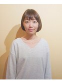 シンプルミミかけボブ  chocomint