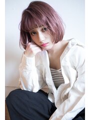 【EIGHT new hair style】ミニボブ★ラベンダーピンク