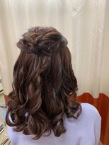 ビューティック ハラジュク(Hair&Make Beautique Harajuku)&nbsp;編み込みアレンジハーフアップ