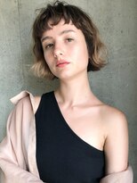 ラパンセ ブルー(LA PENSEE BLEU)&nbsp;【LA PENSEE】グラデーションカラー バレイヤージュ 厚めバング