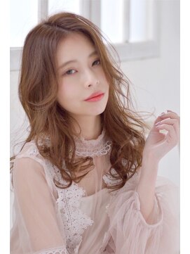 クレドガーデン 吉祥寺店(CRED GARDEN) 透明感/美肌に見える無造作ウェーブ/ココアブラウングレージュ