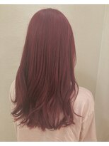 モルニ(MORNI)&nbsp;ピンクカラー_マロンベージュ Aラインボブ かきあげ