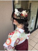 卒業式★まる三つ編み