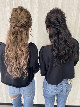 アンダーバー(UNDRvr) ゆるっとハーフアップ