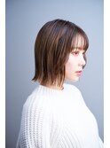 ぱつっとボブ