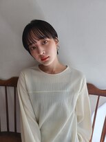 大人丸みショート×イルミナ透明感カラー
