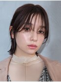 ウザバング　ウエット質感ボブ