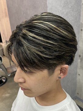 メイン(MENIN) ブリーチハイライト毛流れ[相模大野/メンズ/町田]