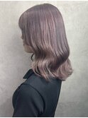 ラベンダーグレージュ/ブリーチカラー