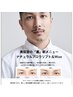 【メンズのトータルケア】カット+クイックスパ+眉毛パーマ＆WAX処理 ￥8800