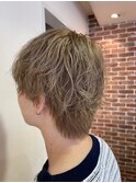 ワンブリーチカラーベージュアッシュベージュ冬カラー