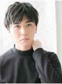 20代30代アッシュブラック重めマッシュ韓国ヘアY南越谷