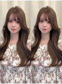 ショコラベージュ/韓国ヘア/ブリーチカラー/夏カラー
