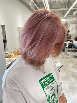 アヴァンス 京橋店(AVANCE) 大人可愛い！ペールピンクとレイヤーボブ