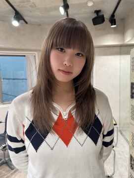 ハイプ(HYPE) ブリーチ&ダブルカラー/ハッシュカットレイヤー/グレージュ