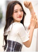 【F】ゆるふわかわいい大人ロングチャコールカラー