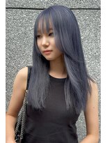 ランズ(LANDS)&nbsp;グレーブルー　レイヤー　【韓国ヘア大阪梅田】