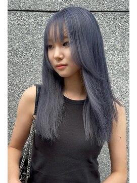 ランズ(LANDS) グレーブルー　レイヤー　【韓国ヘア大阪梅田】