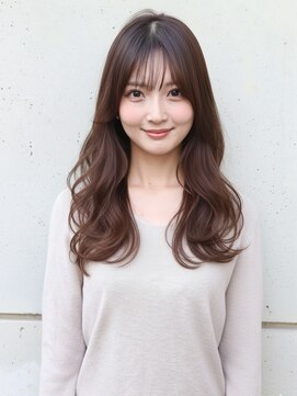 顔周りレイヤー×ブラウンカラー