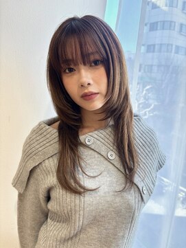 トリッカ シブヤ(TRICCA SHIBUYA) レイヤーカット/ハッシュカット/韓国/ベージュ