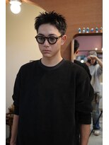 エディ(Edy)&nbsp;メンズスパイキーショート刈り上げ眉毛カットジェットモヒカン