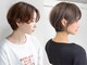 アムール稲田堤(amour)の写真/骨格矯正ショート×髪質改善オージュアでまとまる上品な艶髪をご提供稲田堤/縮毛矯正/白髪染め/ヘッドスパ]