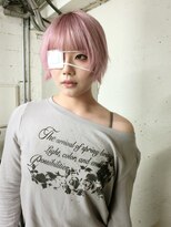ノラ シブヤ(NORA)&nbsp;★ショートウルフピンクカラーピンクベージュ薄ピンクウルフ
