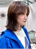 ミルクティーブロンド/ワンホンレイヤーカット/横浜