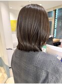 レイヤーボブベージュカラー結べるボブ大人ボブくびれボブ銀座