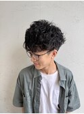 ラフウェーブマッシュ/シャドウパーマ/無造作/20代/知立