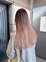 ジーナ 札幌大通(Zina) 髪質改善*デザインカラー*ピンクベージュ*Zina札幌大通