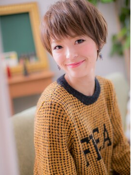 カバーヘア ブリス 上尾西口店(COVER HAIR bliss) オン眉シースルーバング小顔マッシュウルフ上尾20代30代40代a!