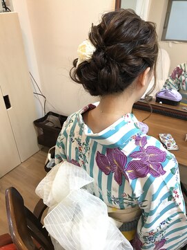 ロカット サロン(Roquat Salon) 浴衣ふんわり浴衣ヘアアレンジ【ヘアセット/立川/立川/八王子】