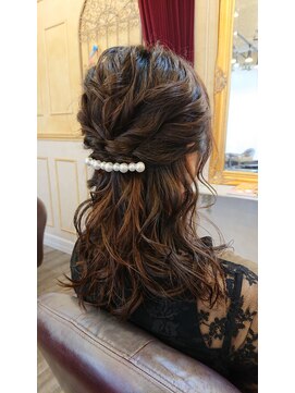 クレールヘアー(Clair Hair) 結婚式セット ハーフアップ