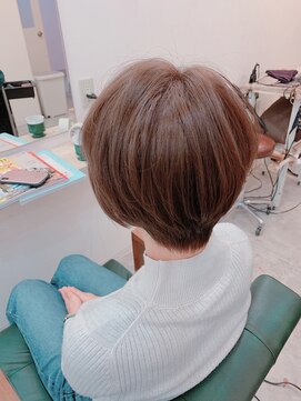 カキーン(cakeen) 簡単スタリングマスキュリンショート×ピレンジカラー30代★