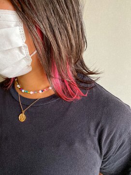 ブルー(BLUE) #BLUE  インナーピンク