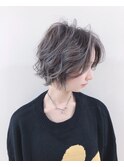 ラフウェーブ♪大人可愛い20代30代40代前下がりショートボブ