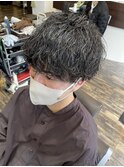 波巻きパーマメンズ