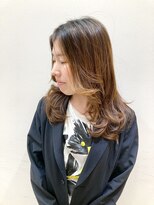 ヘアーライズ 池袋東口店(hair RISE) 酸性ストカールゆるふわパーマ風ストローベージュシャドールーツ