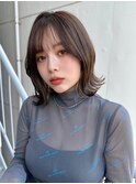 髪質改善＊ブラウン外ハネくびれヘアボブ＊美髪【Zina新宿】