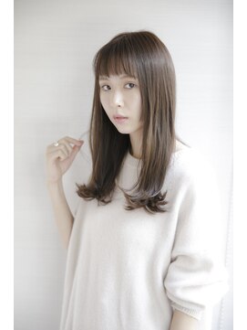 アフロディーテ 銀座(APHRODITE GINZA) 黒髪/グレーベージュ/レイヤーロング/前髪パーマ/銀座