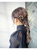 編みおろしアレンジ