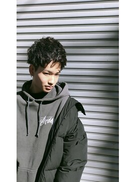 クフィア メンズヘアー カンポ 天王寺店(CUFFIA MEN'SHAIR CAMPO) アップバングショート／ニュアンスパーマ