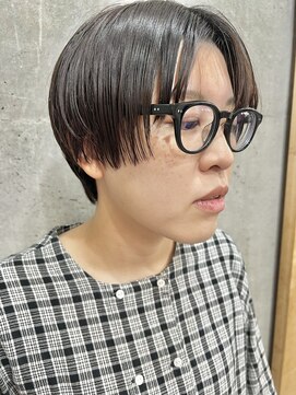 ヘアー アイス 御器所本店(HAIR ICI) 20代30代40代小顔ハンサムショートアッシュブルーブラック