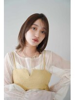 トクテ 吉祥寺(tokute)&nbsp;くびレイヤーエモージュ前髪モテベージュレイヤーミディ/吉祥寺