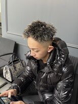 メンズ ラピス 横浜店(Men’sLapis)&nbsp;ホワイトメッシュ×ツイストパーマ