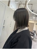 ボブ×透明感カラー