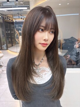 ロンドルピナス 小倉(Lond Lupinus) ワイドバングイメチェン美髪外ハネボブ+レイヤーカット韓国/小倉